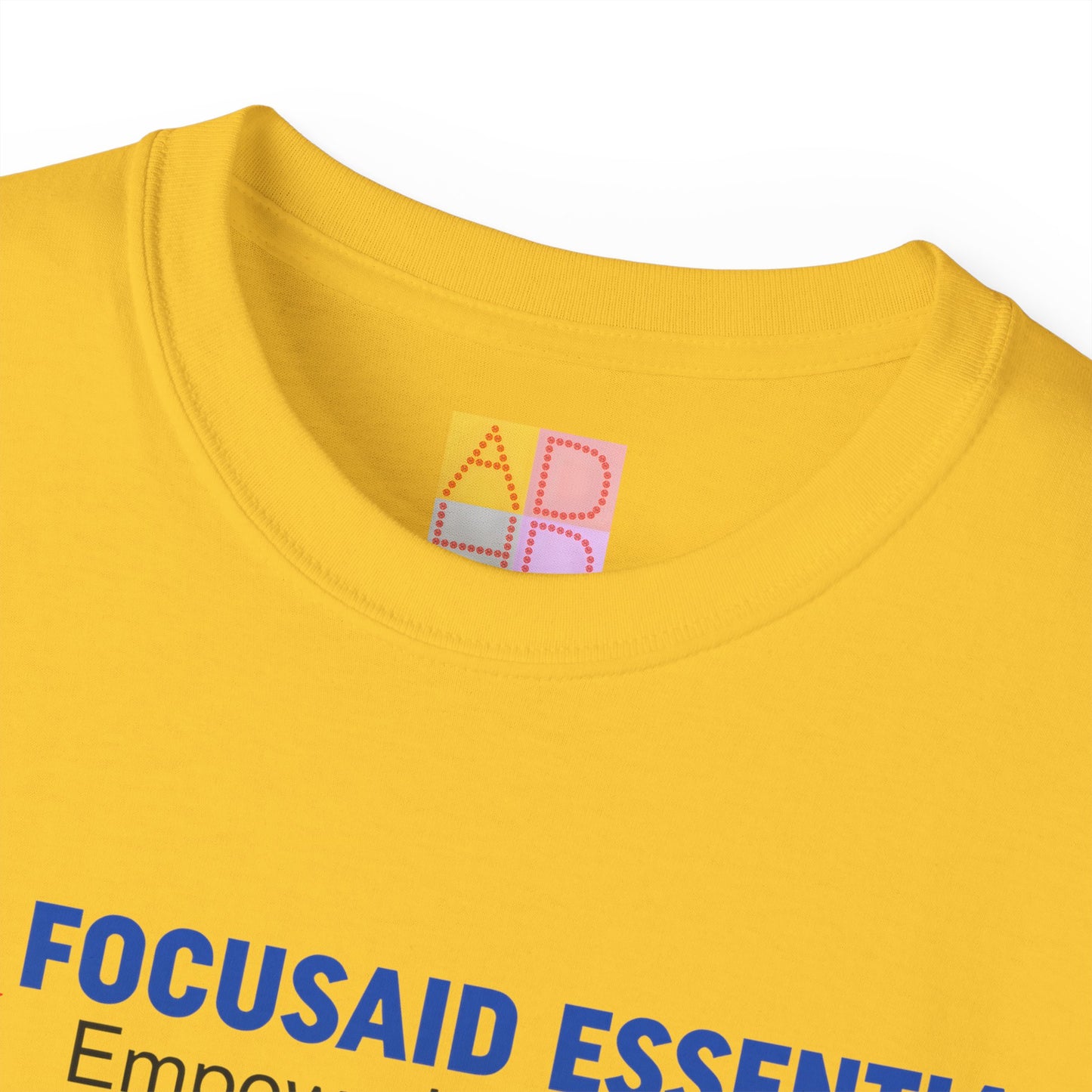 F.A.E. Tilted Logo Unisex Cotton Tee - FocusAid Essentials: Empowering ADHD Living