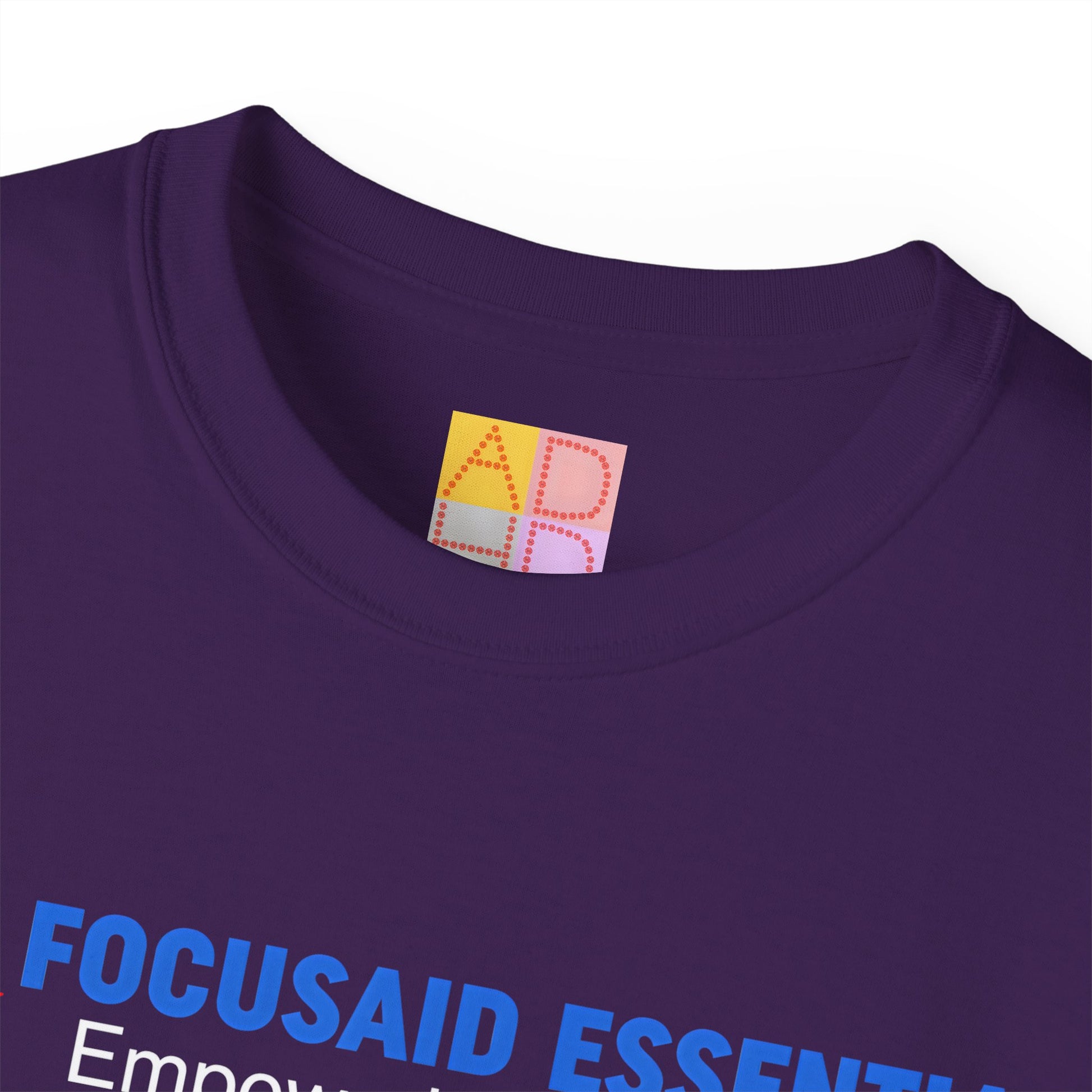 F.A.E. Tilted Logo Unisex Cotton Tee - FocusAid Essentials: Empowering ADHD Living