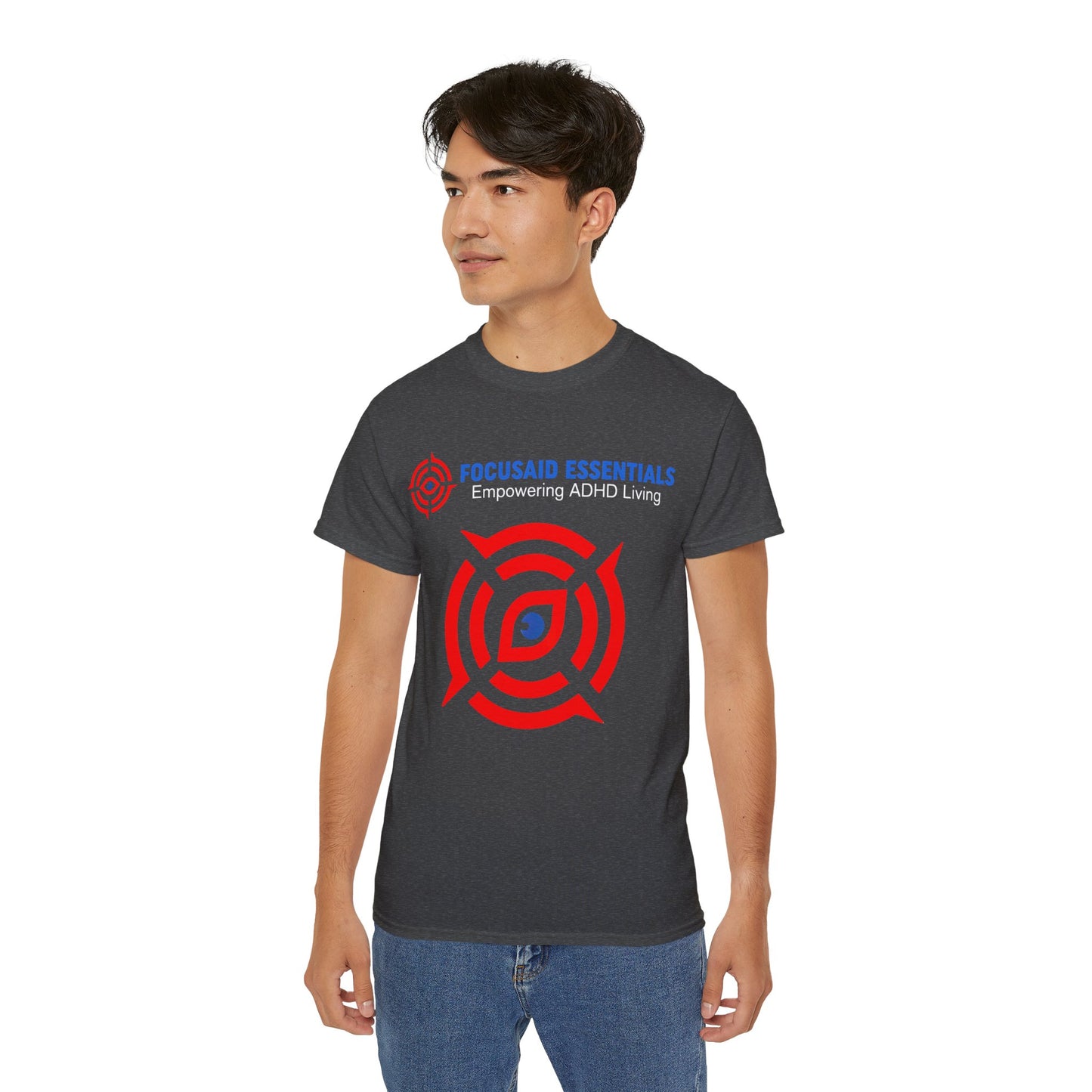 F.A.E. Tilted Logo Unisex Cotton Tee - FocusAid Essentials: Empowering ADHD Living