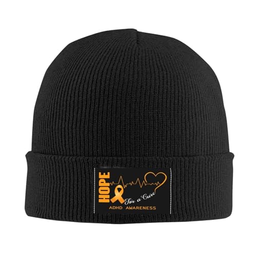 "Hope for A Cure" - ADHD Awareness Beanie - FocusAid Essentials: Empowering ADHD Living