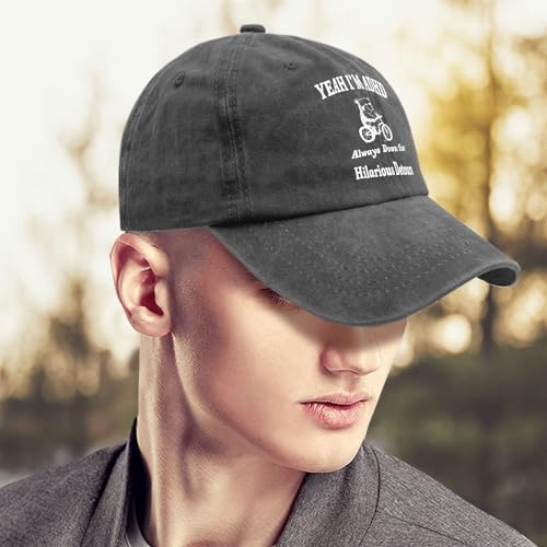 "Yeah I'm ADHD: Always Down for Hilarious Detours" Baseball Cap - FocusAid Essentials: Empowering ADHD Living