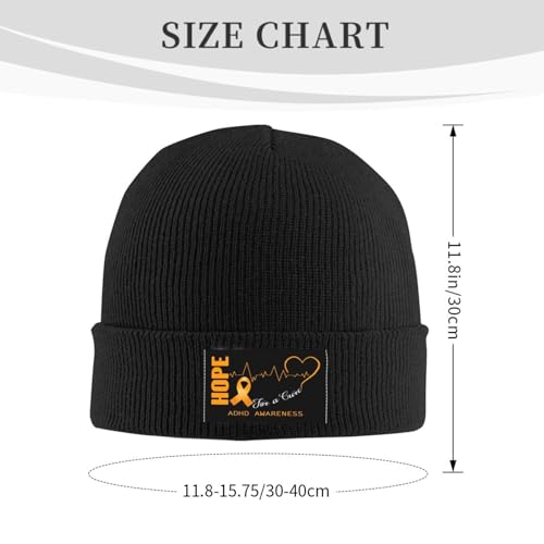 "Hope for A Cure" - ADHD Awareness Beanie - FocusAid Essentials: Empowering ADHD Living