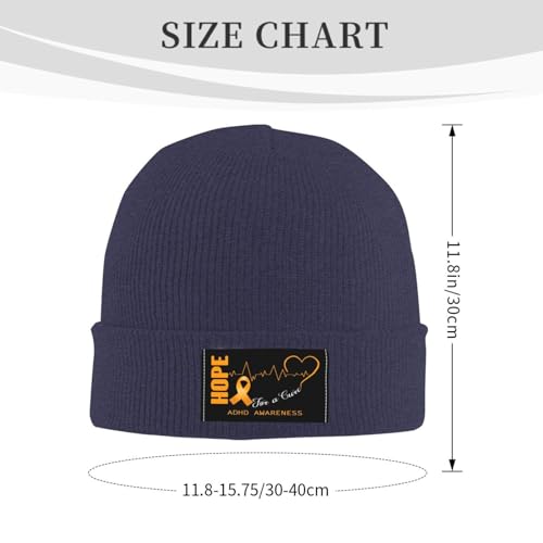 "Hope for A Cure" ADHD Beanie Hat - FocusAid Essentials: Empowering ADHD Living