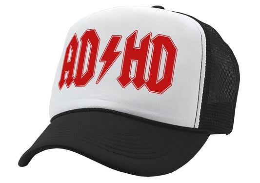 ADHD -  Vintage Retro Style Trucker Cap Hat - FocusAid Essentials: Empowering ADHD Living