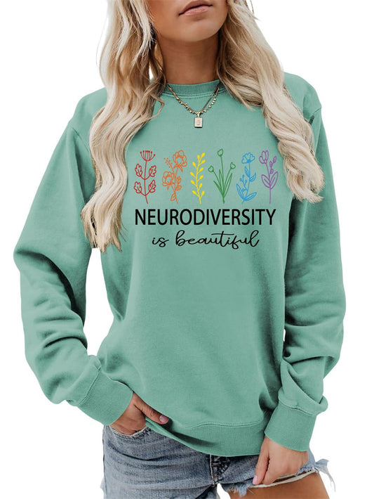 "Neurodiversity Is Beautiful" - ADHD Sweatshirt - FocusAid Essentials: Empowering ADHD Living