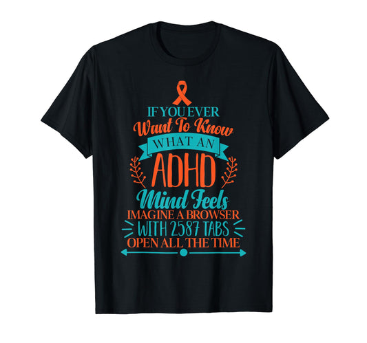 ADHD Awareness T Shirt - FocusAid Essentials: Empowering ADHD Living