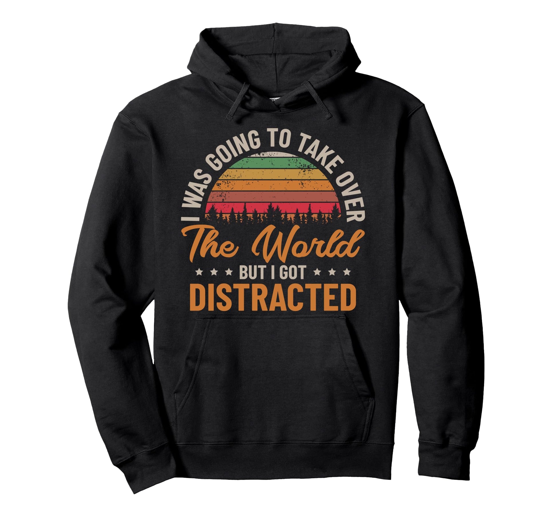 "I Was Going to Take Over the World..." - ADHD Pullover Hoodie - FocusAid Essentials: Empowering ADHD Living