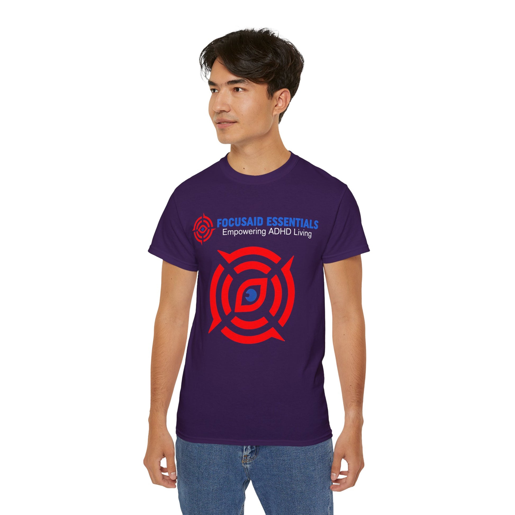 F.A.E. Tilted Logo Unisex Cotton Tee - FocusAid Essentials: Empowering ADHD Living