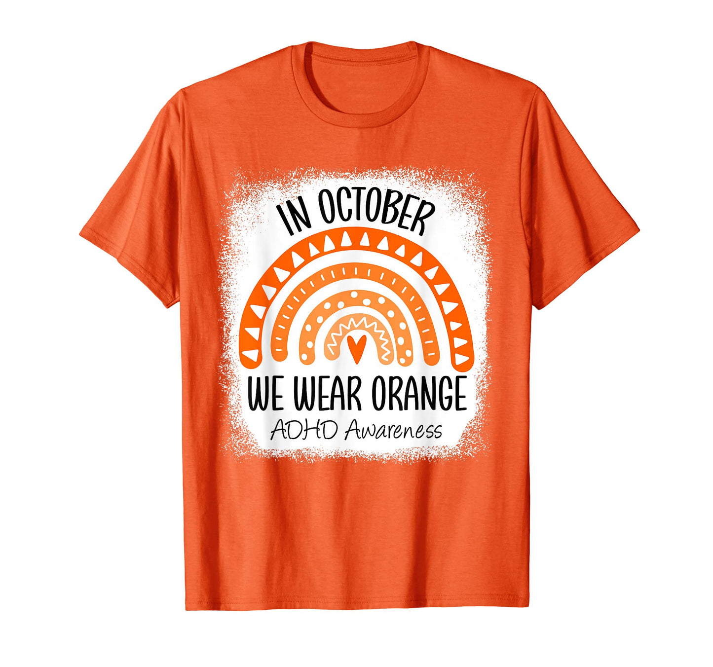 "We Wear Orange" - ADHD Awareness Ribbon T-Shirt - FocusAid Essentials: Empowering ADHD Living