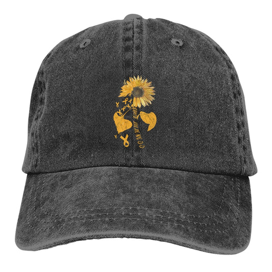 ADHD Awareness Vintage Sunflower Casquette Hat - FocusAid Essentials: Empowering ADHD Living