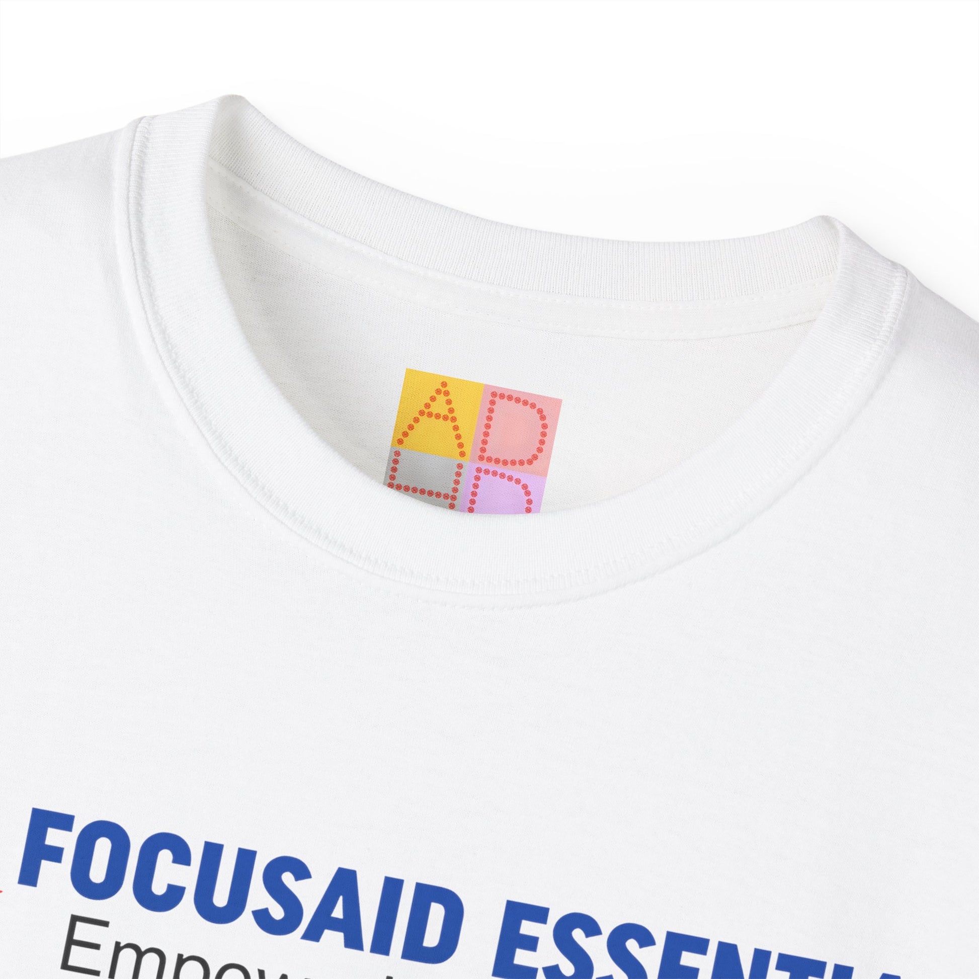 F.A.E. Tilted Logo Unisex Cotton Tee - FocusAid Essentials: Empowering ADHD Living