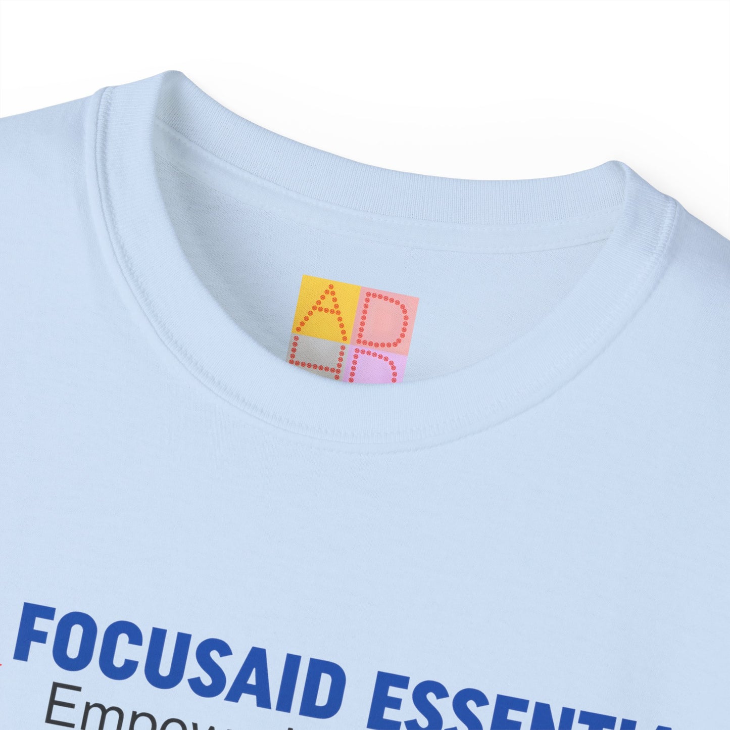 F.A.E. Tilted Logo Unisex Cotton Tee - FocusAid Essentials: Empowering ADHD Living