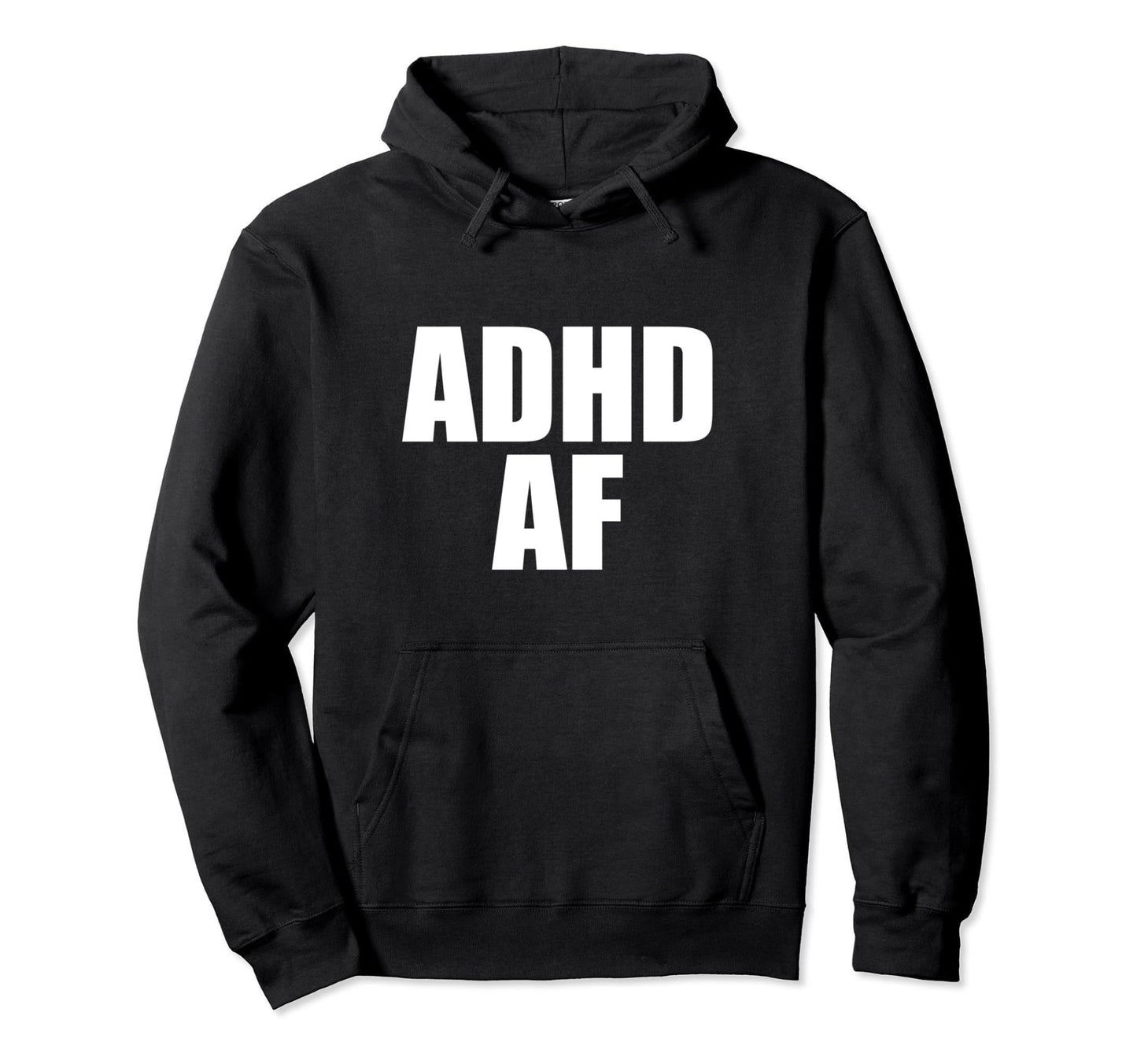 "ADHD AF" Pullover Hoodie - FocusAid Essentials: Empowering ADHD Living