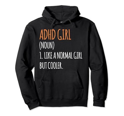 "ADHD Girl" Pullover Hoodie - FocusAid Essentials: Empowering ADHD Living