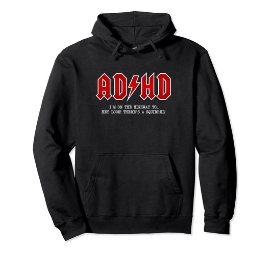 ADHD Hard Rocker - Pullover Hoodie - FocusAid Essentials: Empowering ADHD Living