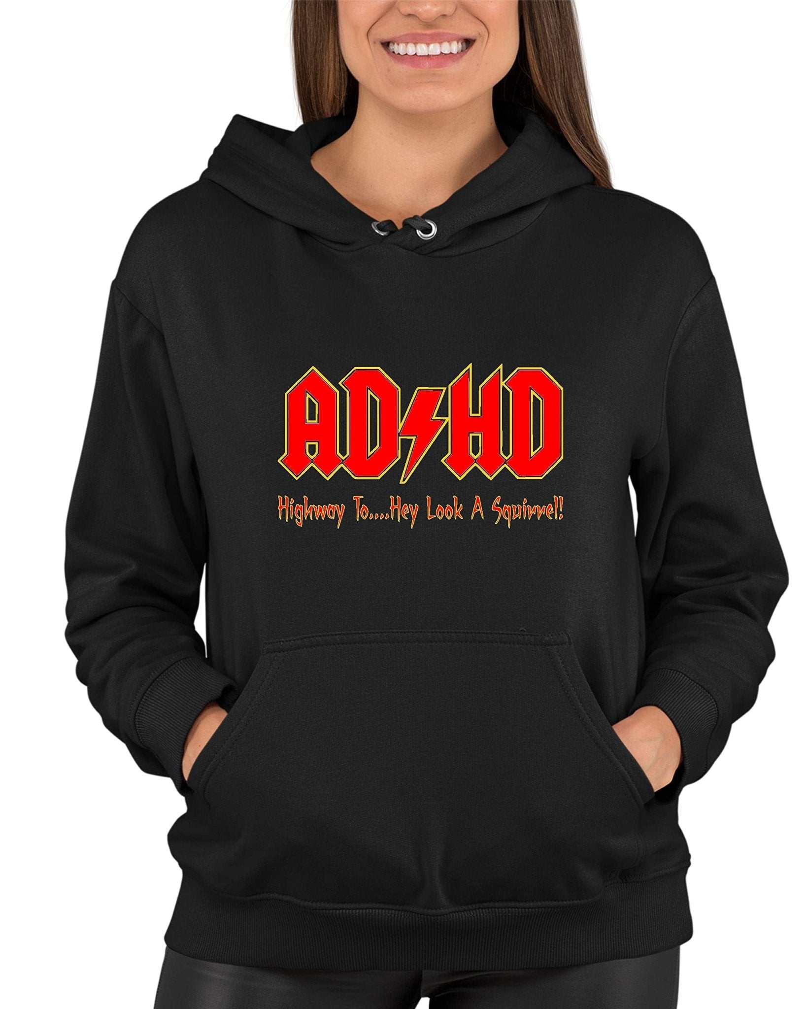 "ADHD - Highway To Hey Look..." Pullover Hoodie - FocusAid Essentials: Empowering ADHD Living