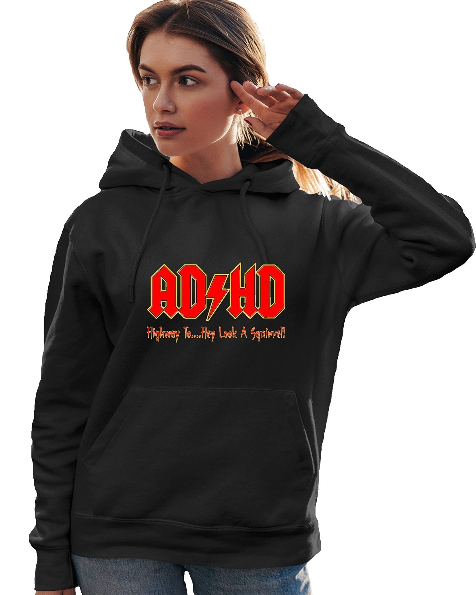 "ADHD - Highway To Hey Look..." Pullover Hoodie - FocusAid Essentials: Empowering ADHD Living