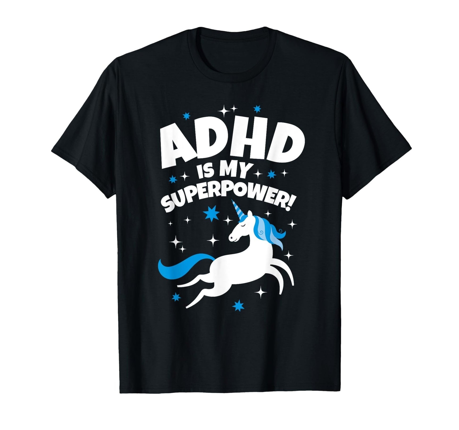 ADHD is My Superpower - Funny Unicorn T-Shirt - FocusAid Essentials: Empowering ADHD Living