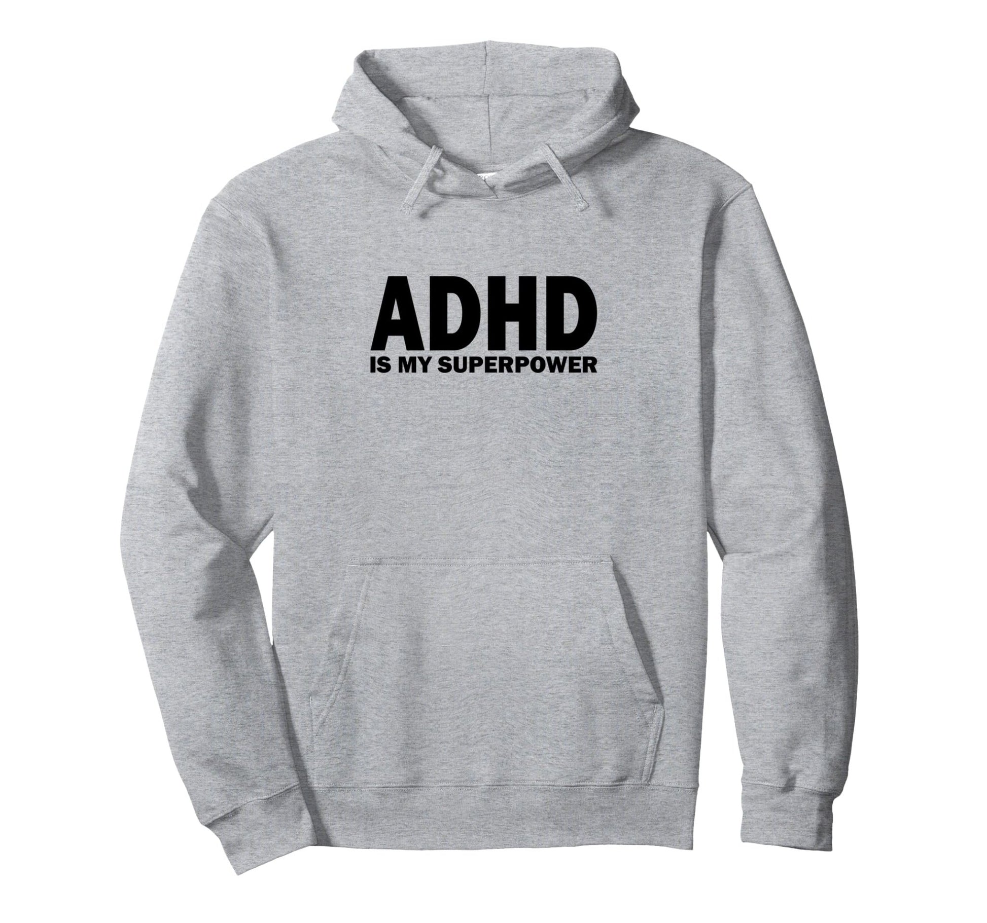 "ADHD Is My Superpower" Pullover Hoodie - FocusAid Essentials: Empowering ADHD Living