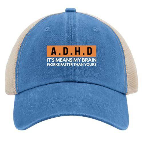 "ADHD - It's Means My Brain Works Faster Than Yours" Hat - FocusAid Essentials: Empowering ADHD Living