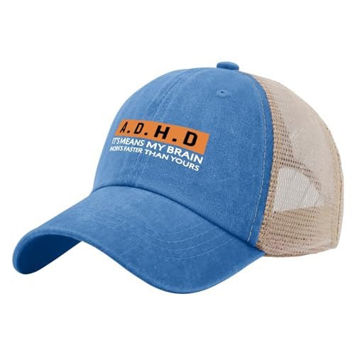 "ADHD - It's Means My Brain Works Faster Than Yours" Hat - FocusAid Essentials: Empowering ADHD Living