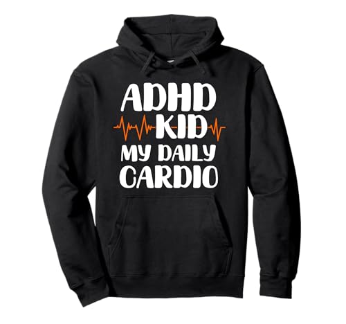 "ADHD Kid My Daily Cardio" Pullover Hoodie - FocusAid Essentials: Empowering ADHD Living