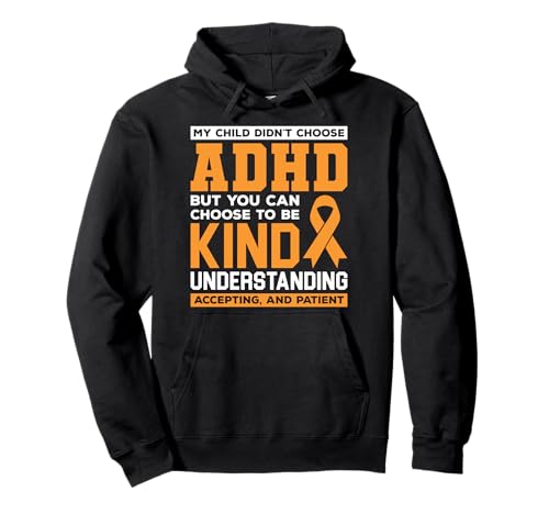 ADHD Mom - ADHD Awareness Pullover Hoodie - FocusAid Essentials: Empowering ADHD Living