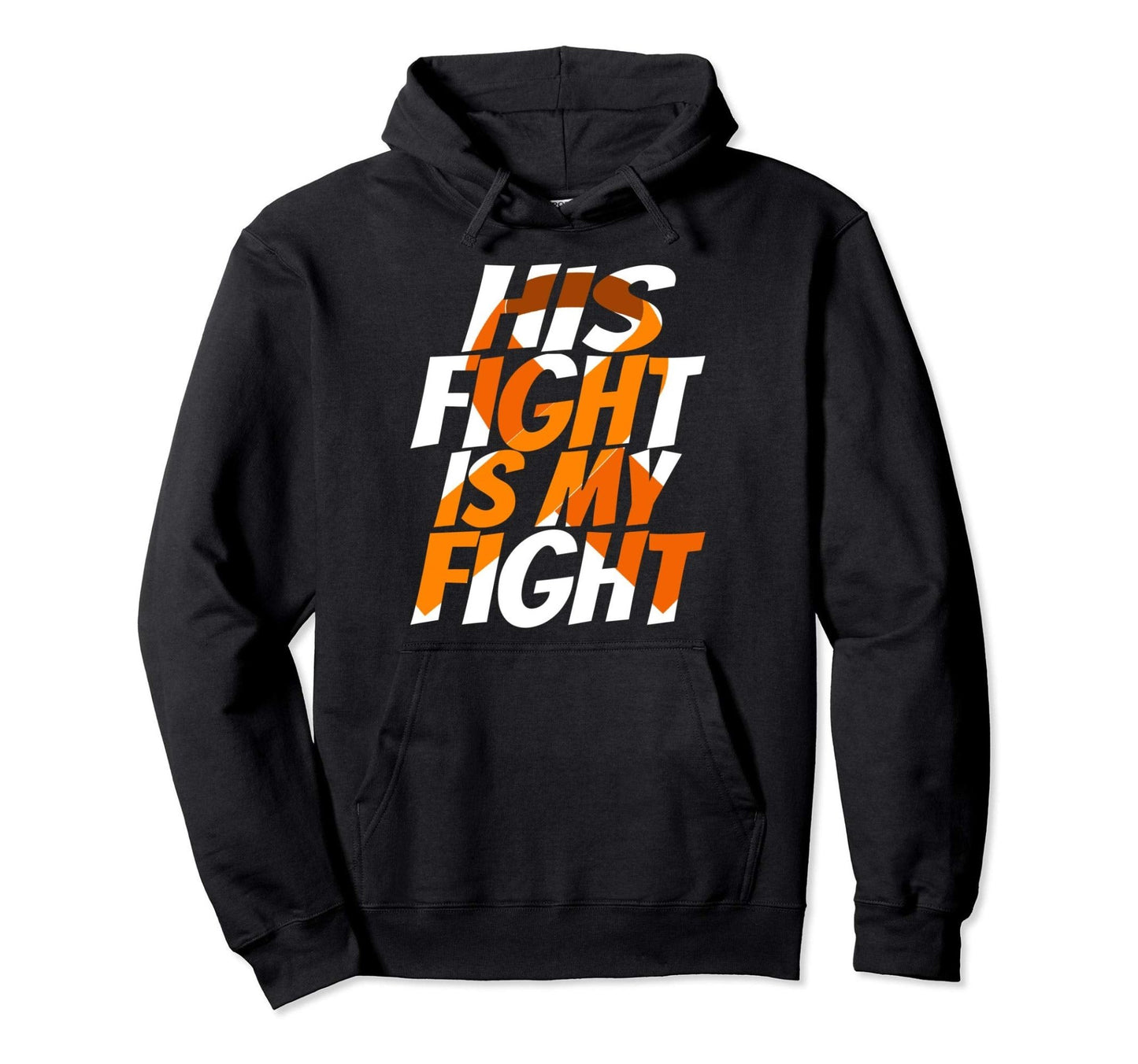 ADHD Orange Ribbon Pullover Hoodie - FocusAid Essentials: Empowering ADHD Living