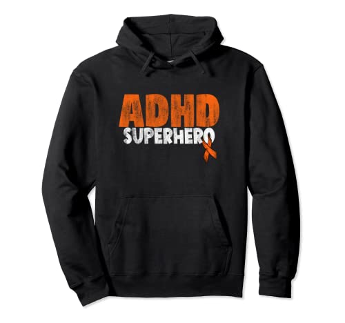 "ADHD Superhero" Pullover Hoodie - FocusAid Essentials: Empowering ADHD Living