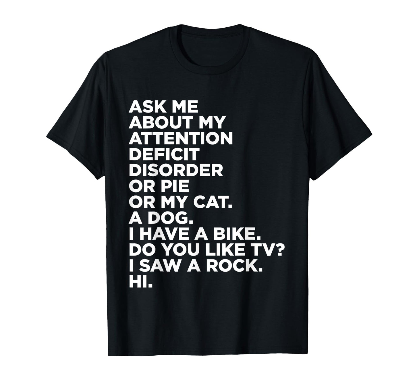 "Ask Me About My ADHD..." - T-Shirt - FocusAid Essentials: Empowering ADHD Living