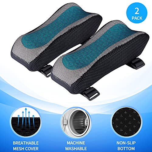 BEAUTRIP Ergonomic Armrest Pads - Office Chair Arm Rest Cover Pillow - Elbow Support Cushion for Computer, Gaming and Desk Chairs (Set of 2, Mesh Cover) - FocusAid Essentials: Empowering ADHD Living