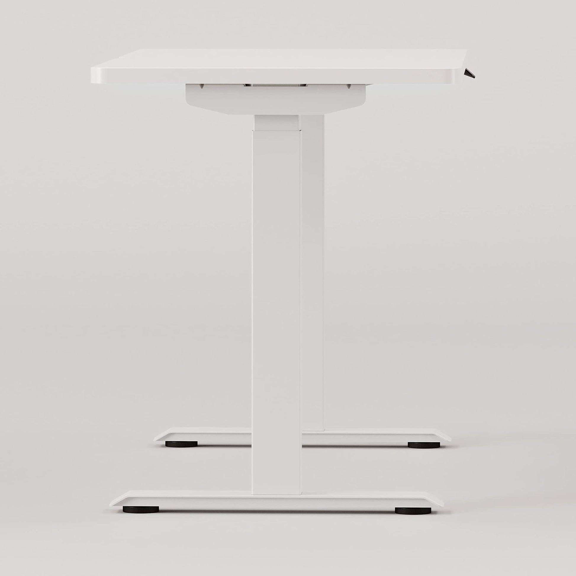 Branch Duo Standing Desk 48 Inches - Adjustable Standing Desk with 20” Range - OLED Control Panel - Frameless Design & Compact Size Suitable for Many Spaces - White Base - White Top - FocusAid Essentials: Empowering ADHD Living