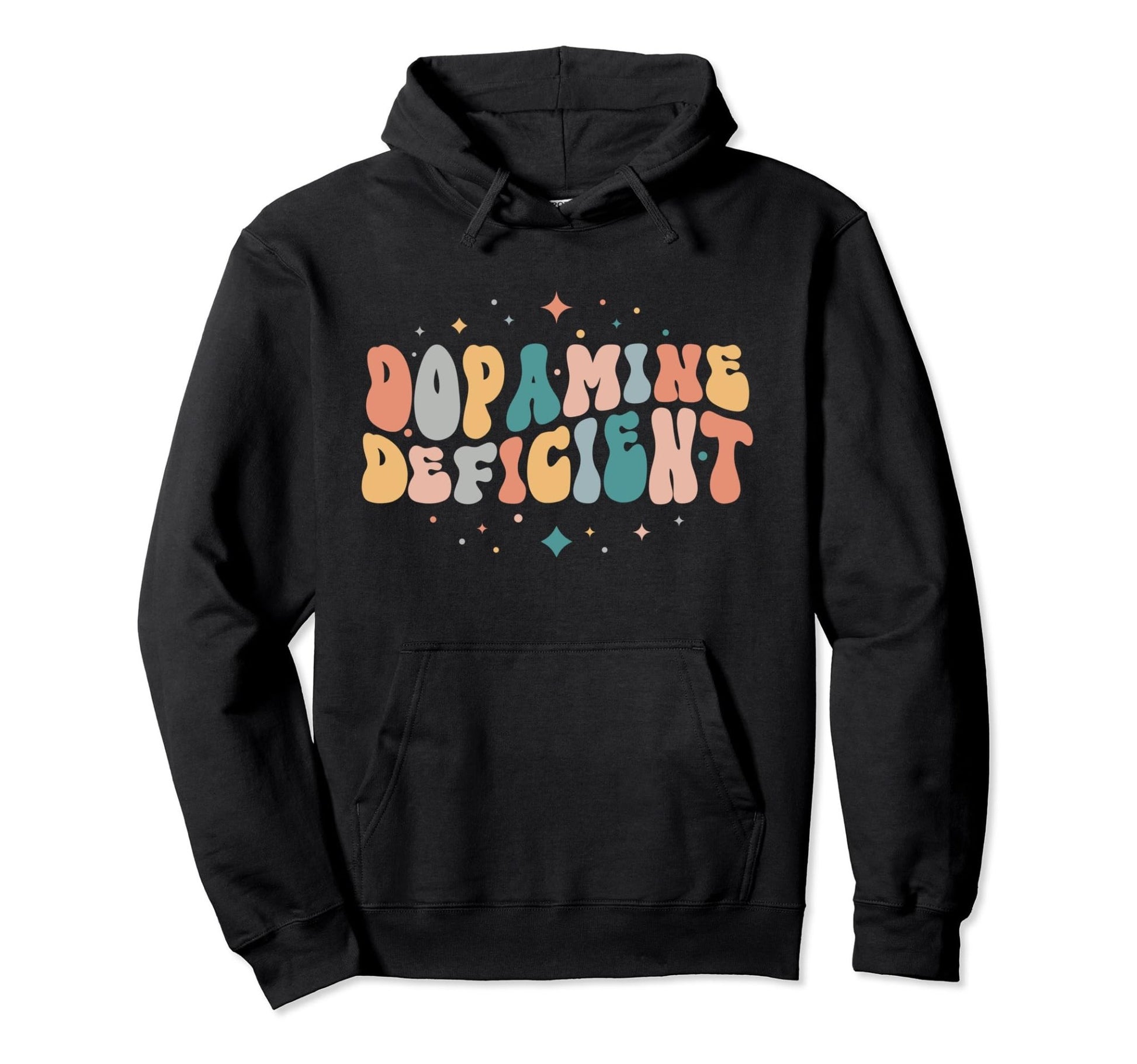 "Dopamine Deficient" - ADHD Awareness Pullover Hoodie - FocusAid Essentials: Empowering ADHD Living