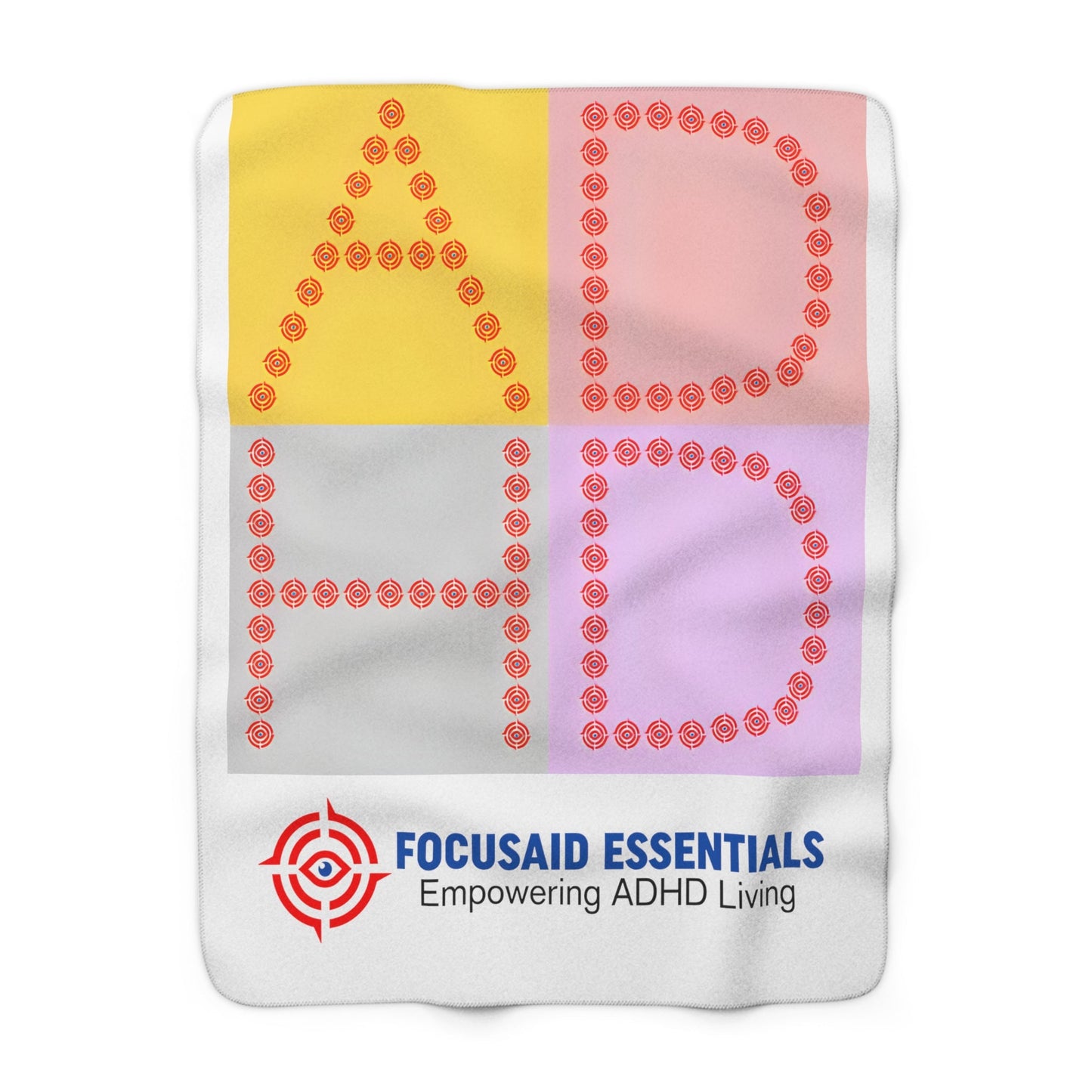 F.A.E. Fleece Throw Blanket - FocusAid Essentials: Empowering ADHD Living