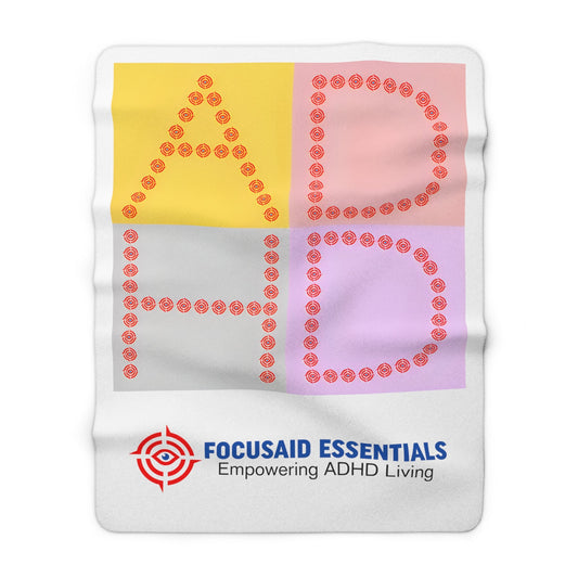 F.A.E. Fleece Throw Blanket - FocusAid Essentials: Empowering ADHD Living