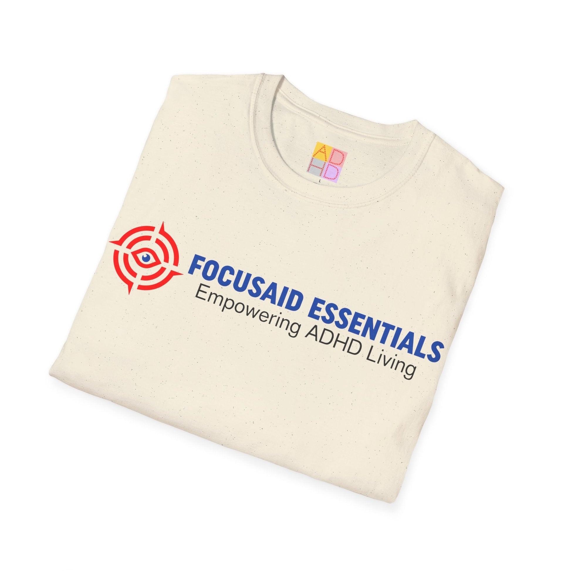 F.A.E. Soft - Style T-Shirt - Blue & Black Lettering - FocusAid Essentials: Empowering ADHD Living