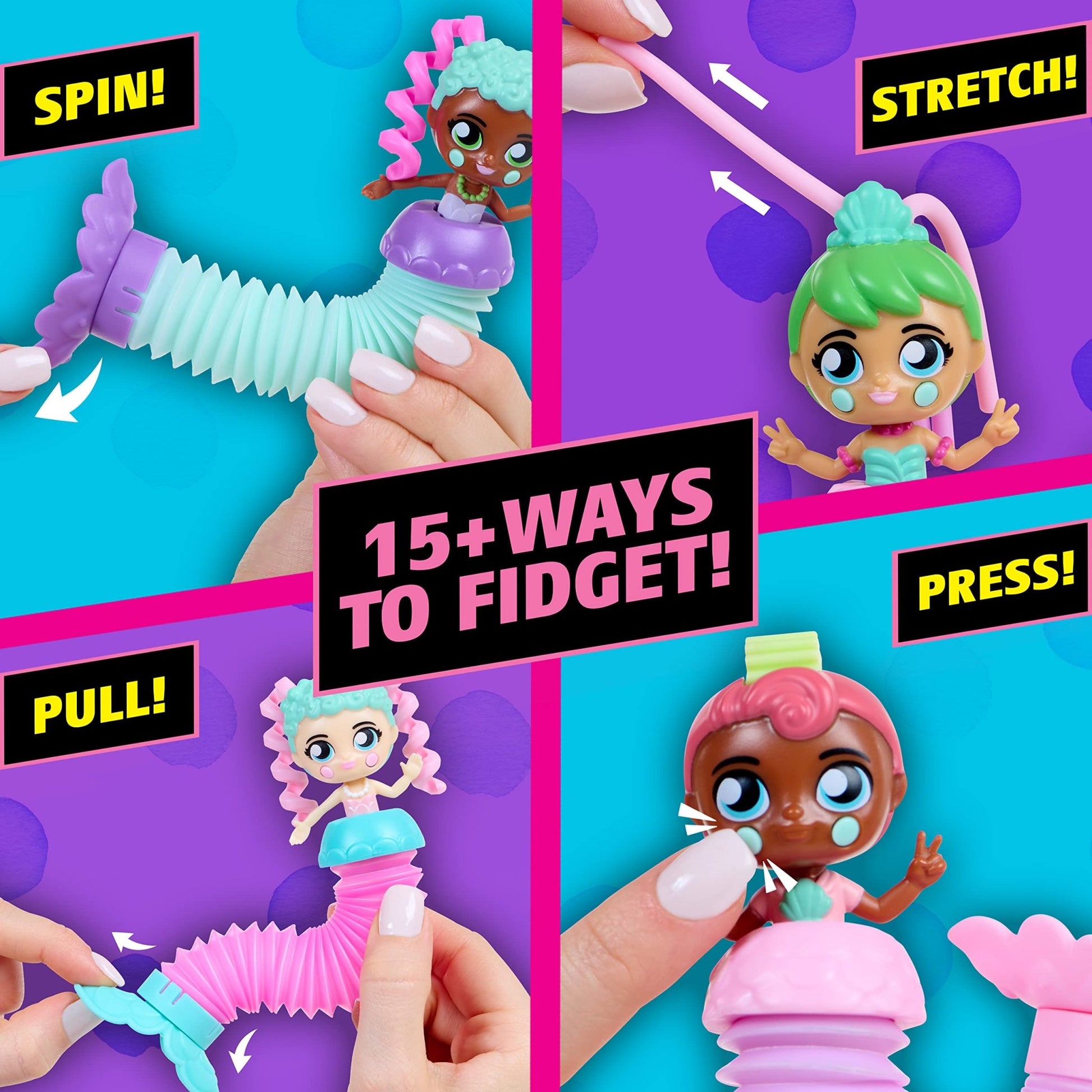 Fashion Fidgets Mermaids Fantasy Series – Fidget Doll for Girls Created by Mrs. Bench - FocusAid Essentials: Empowering ADHD Living