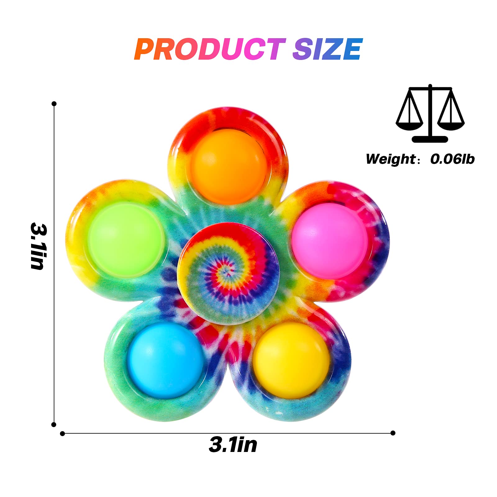 Fidget Spinner Bulk 4 Pack, Sensory Fidget Toys for Kids Adults, Fidget Spinners Anxiety Stress Relief, ADHD Autism Products Girls Boys Kids Christmas Stocking Stuffers Birthday Gifts Classroom Prizes - FocusAid Essentials: Empowering ADHD Living