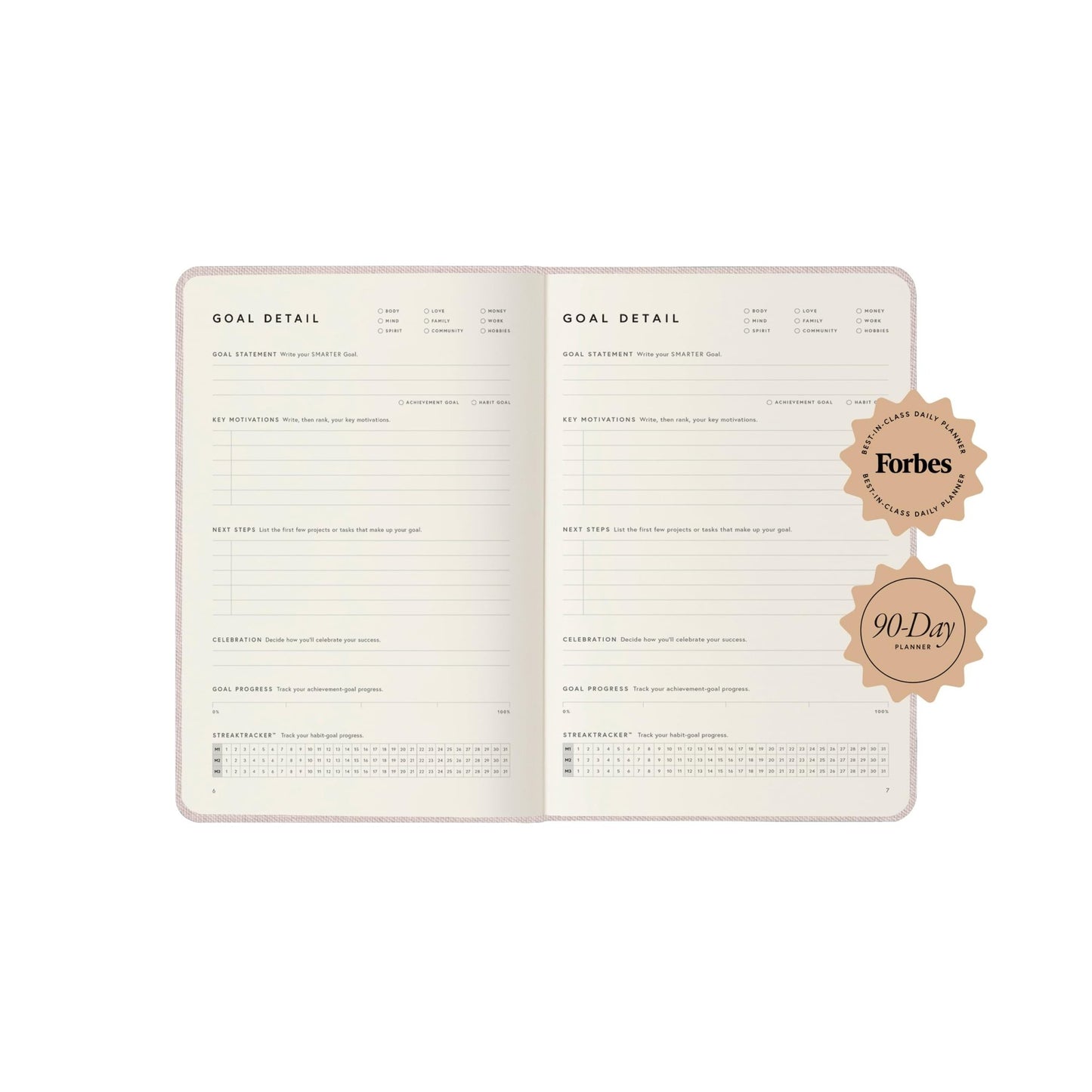 Full Focus Oatmeal Linen Planner by Michael Hyatt - The #1 Daily Planner to Set Annual Goals, Increase Focus, Eliminate Overwhelm, and Achieve Your Biggest Goals - Hardcover - FocusAid Essentials: Empowering ADHD Living