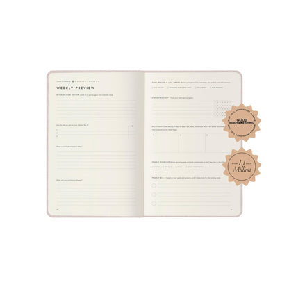 Full Focus Oatmeal Linen Planner by Michael Hyatt - The #1 Daily Planner to Set Annual Goals, Increase Focus, Eliminate Overwhelm, and Achieve Your Biggest Goals - Hardcover - FocusAid Essentials: Empowering ADHD Living