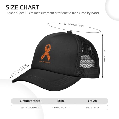 Generic ADHD Awareness Baseball Cap Adjustable Mesh Hat - FocusAid Essentials: Empowering ADHD Living