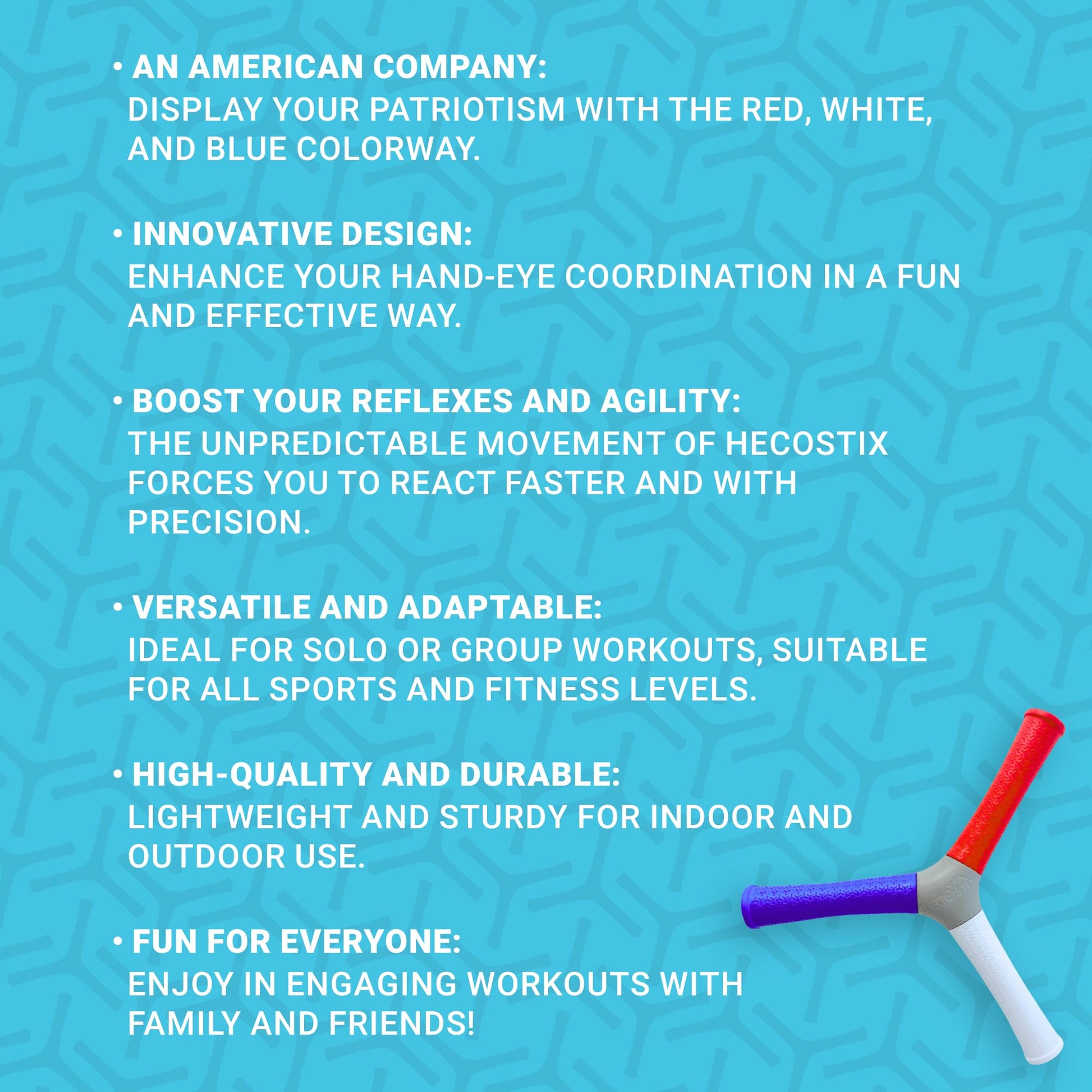HECOstix Reflex & Agility Training Tool - FocusAid Essentials: Empowering ADHD Living