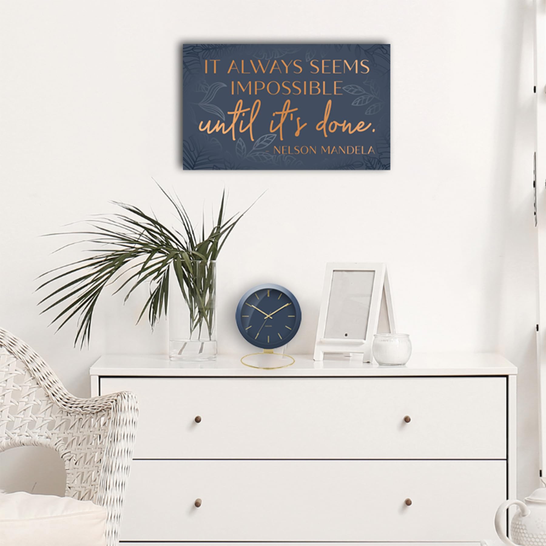 Inspirational Wall Art Canvas Poster for Bedroom, Office, Living Room - Framed Canvas - 10 x 16.5 Inch Motivational Print - FocusAid Essentials: Empowering ADHD Living