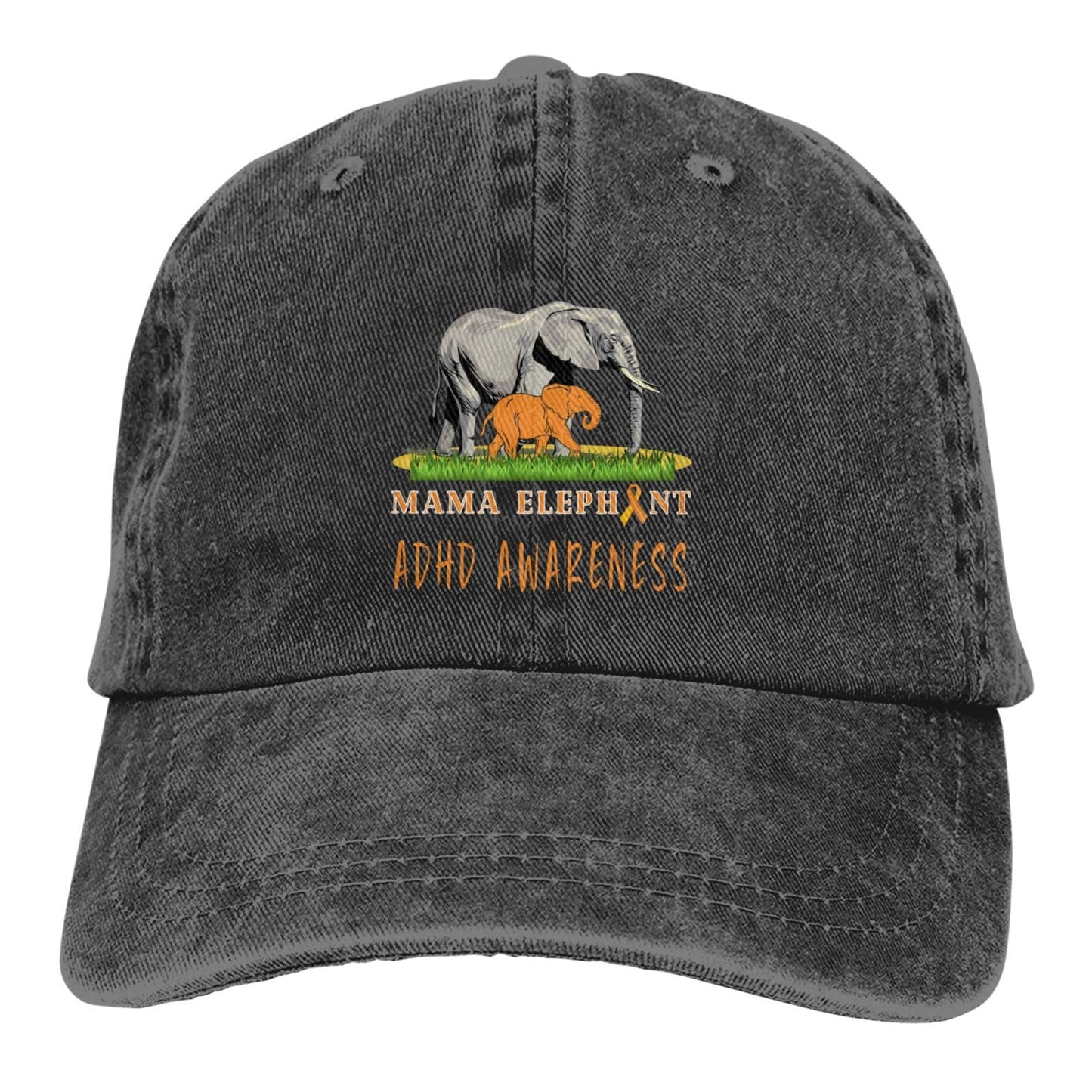 Mama Elephant ADHD Awareness Casquette Hat - FocusAid Essentials: Empowering ADHD Living