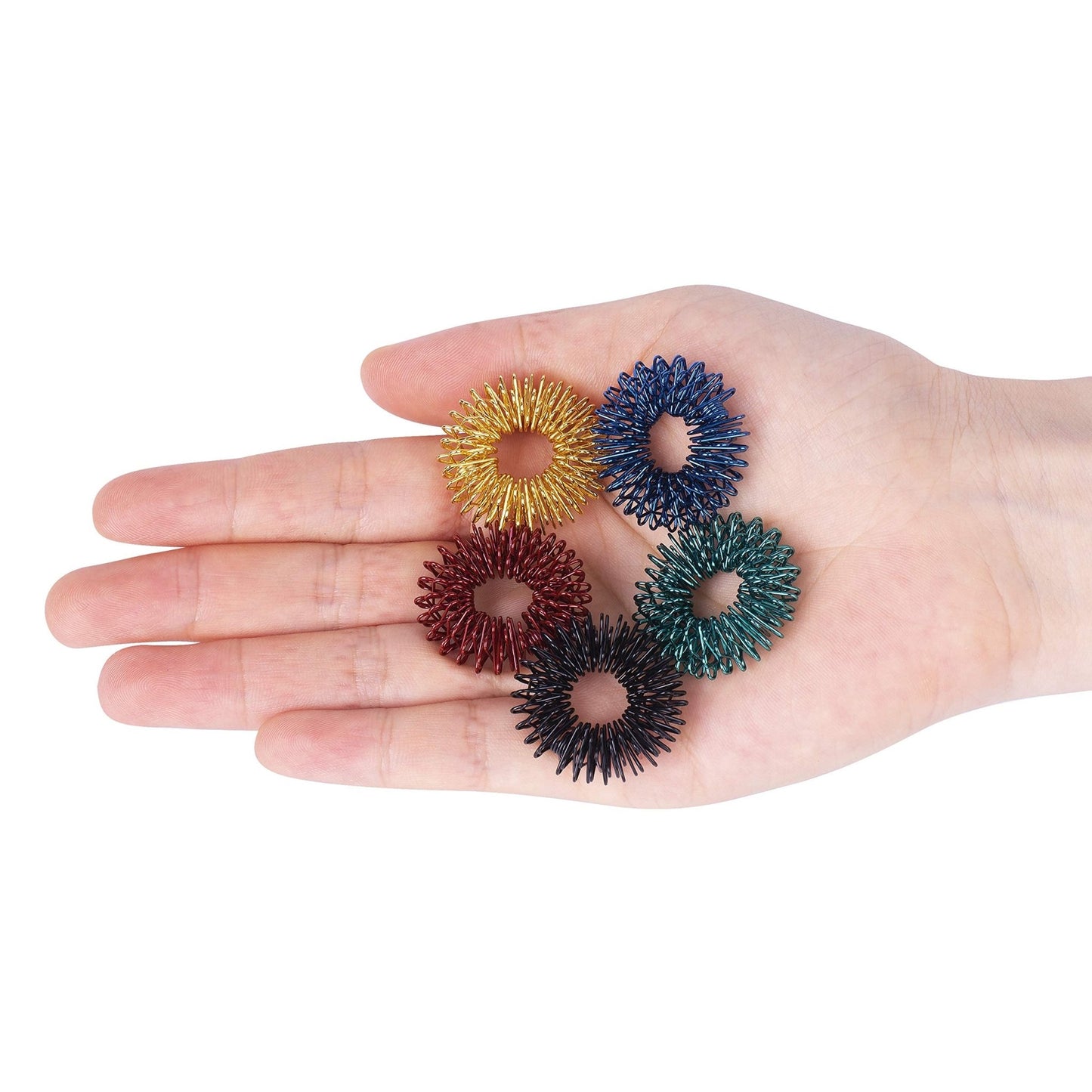 Mr. Pen - Spiky Sensory Rings, 10 Pack, Stress Relief Fidget Sensory Toys, Fidget Rings, Fidget Ring for Anxiety, Stress Relief Rings, Massager for Fidget ADHD Autism, Silent Stress Reducer Ring - FocusAid Essentials: Empowering ADHD Living