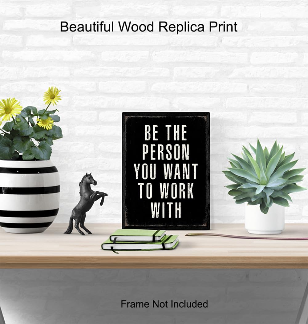 Office Inspirational Wall Art - positive Quotes Wall Decor - Motivational Wall Art - Best Office Wall Art - Black Office Decorations - Inspiring Teamwork Wall Art - Mens Office Decor - Success Wall Art - FocusAid Essentials: Empowering ADHD Living