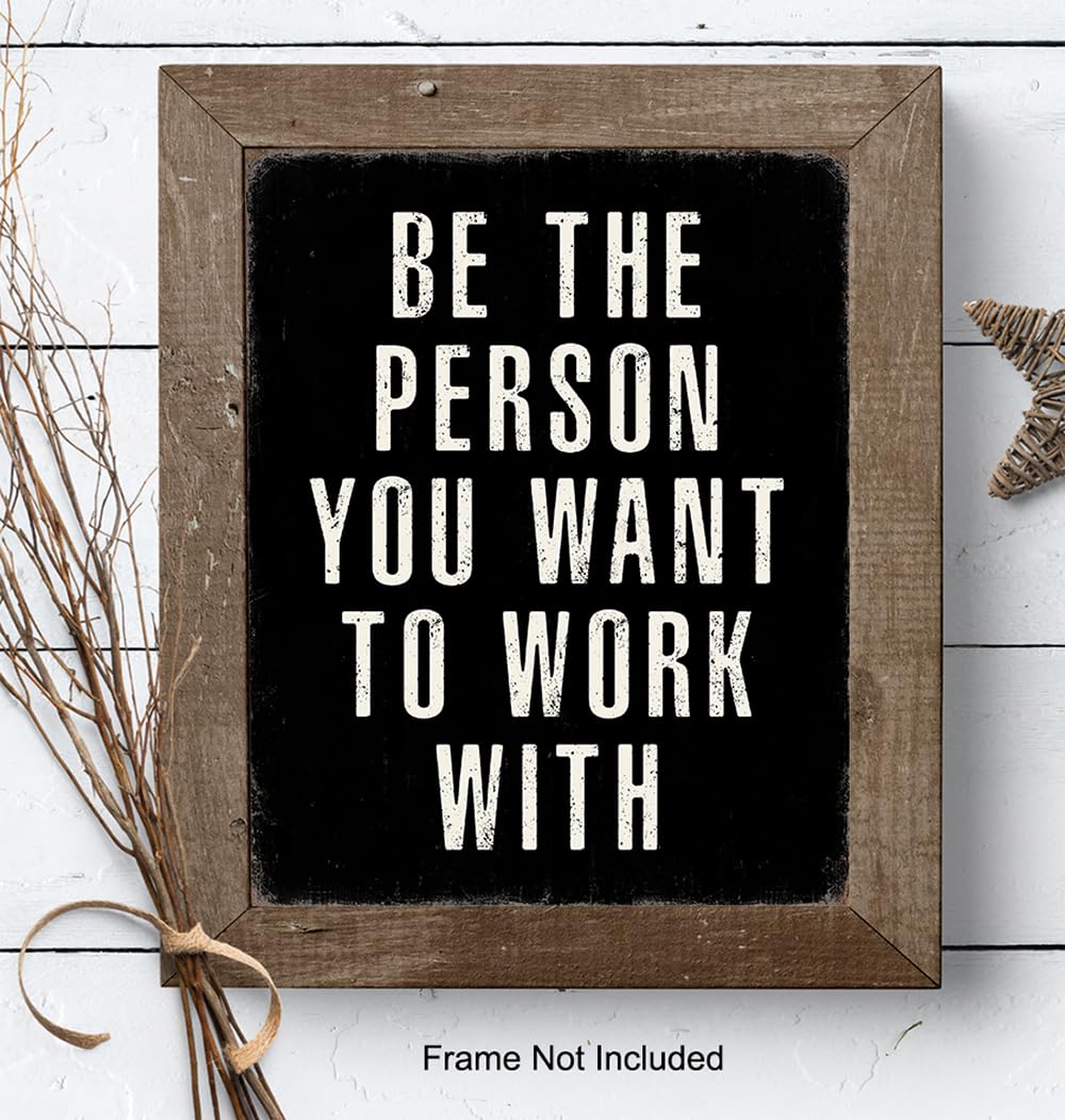 Office Inspirational Wall Art - positive Quotes Wall Decor - Motivational Wall Art - Best Office Wall Art - Black Office Decorations - Inspiring Teamwork Wall Art - Mens Office Decor - Success Wall Art - FocusAid Essentials: Empowering ADHD Living