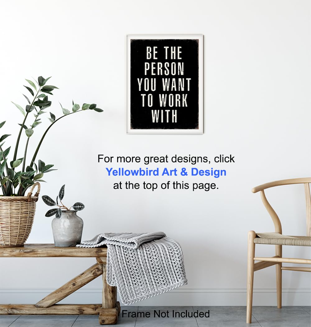 Office Inspirational Wall Art - positive Quotes Wall Decor - Motivational Wall Art - Best Office Wall Art - Black Office Decorations - Inspiring Teamwork Wall Art - Mens Office Decor - Success Wall Art - FocusAid Essentials: Empowering ADHD Living