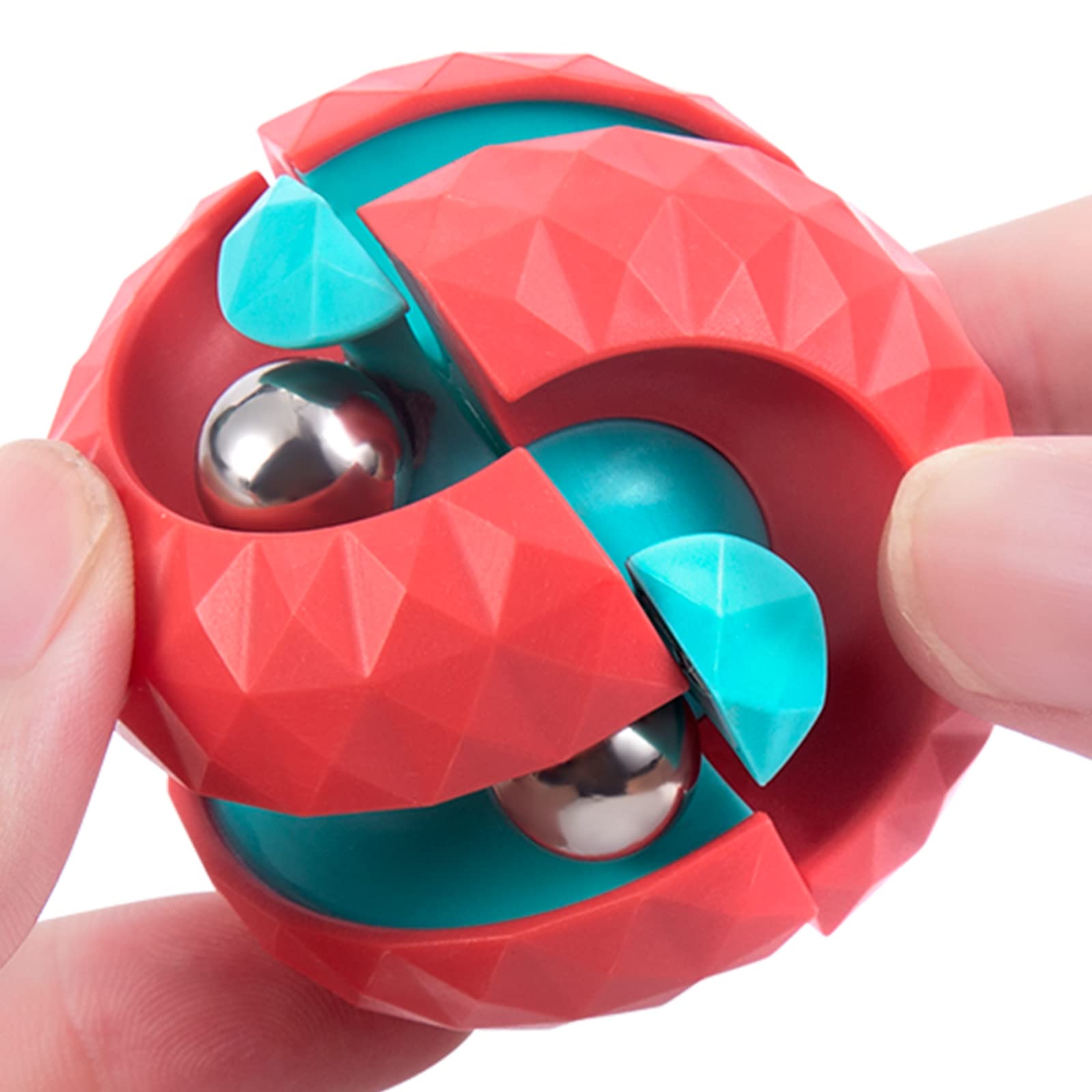 ONCOFAN Unique Orbit Ball Fidget Toy, Novelty Beads Track Infinity Cube Stress Relief Balls Creative Sensory Toys for Autistic ADHD Kids Adults - FocusAid Essentials: Empowering ADHD Living