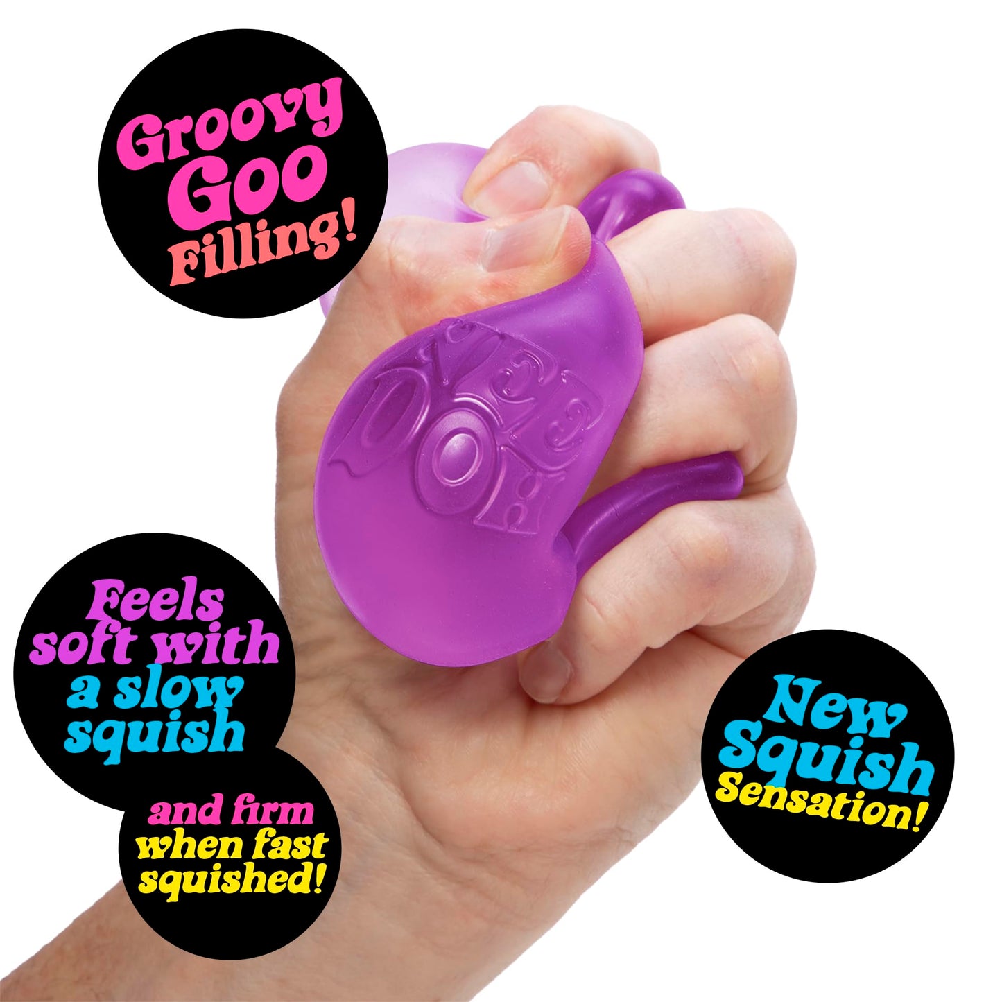 Schylling NeeDoh Nice Cube - Sensory Squeeze Toy with Super Solid Squish - 2.25" Cube - Color May Vary (Pack of 1) - FocusAid Essentials: Empowering ADHD Living